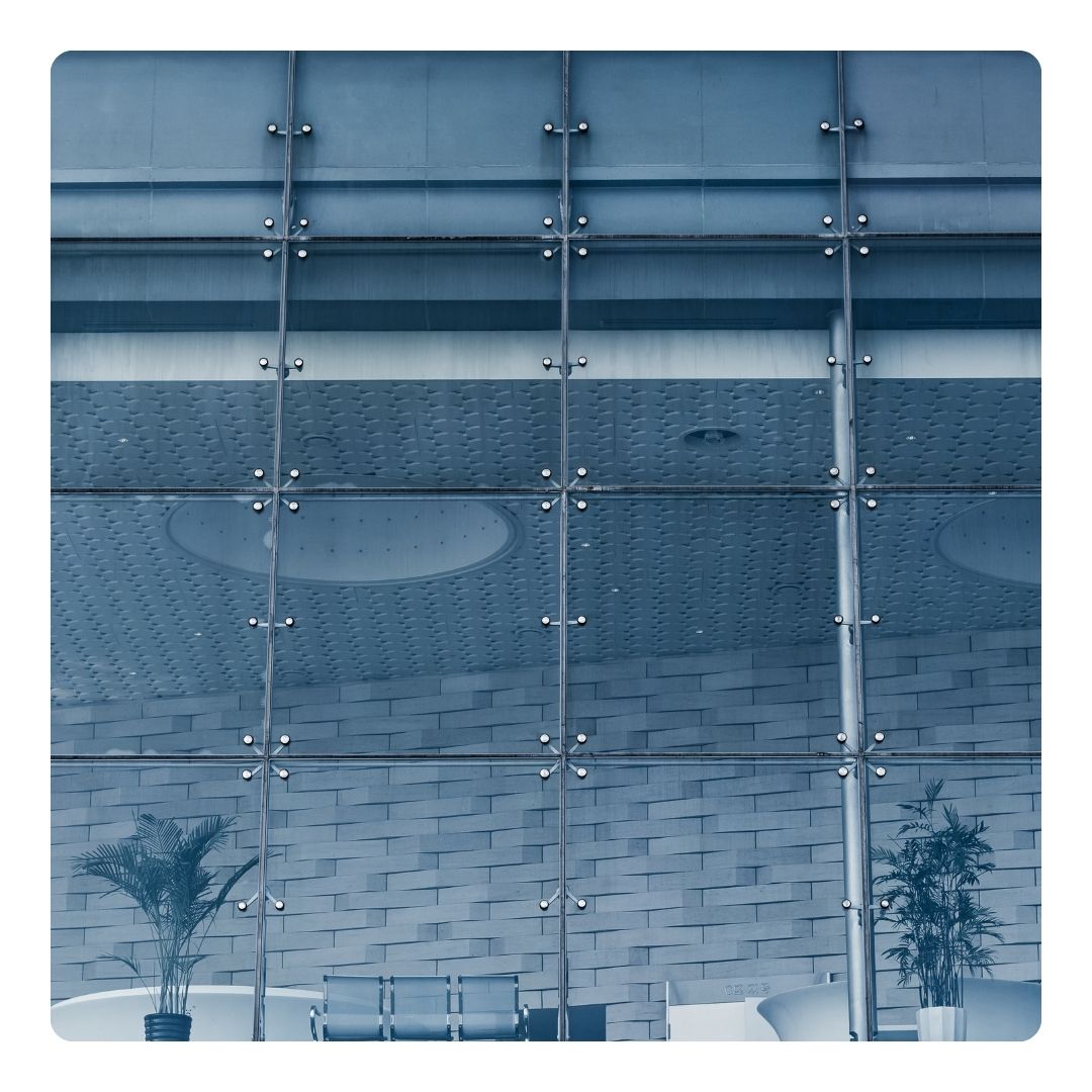 spider glazing curtain wall system.